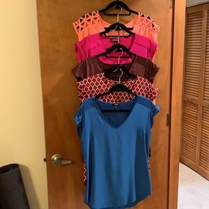 Lot of 5 Short Sleeve Express Blouses